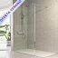 Mampara panel fijo Fresh FR633 1 hoja plata brillo para ducha de Kassandra